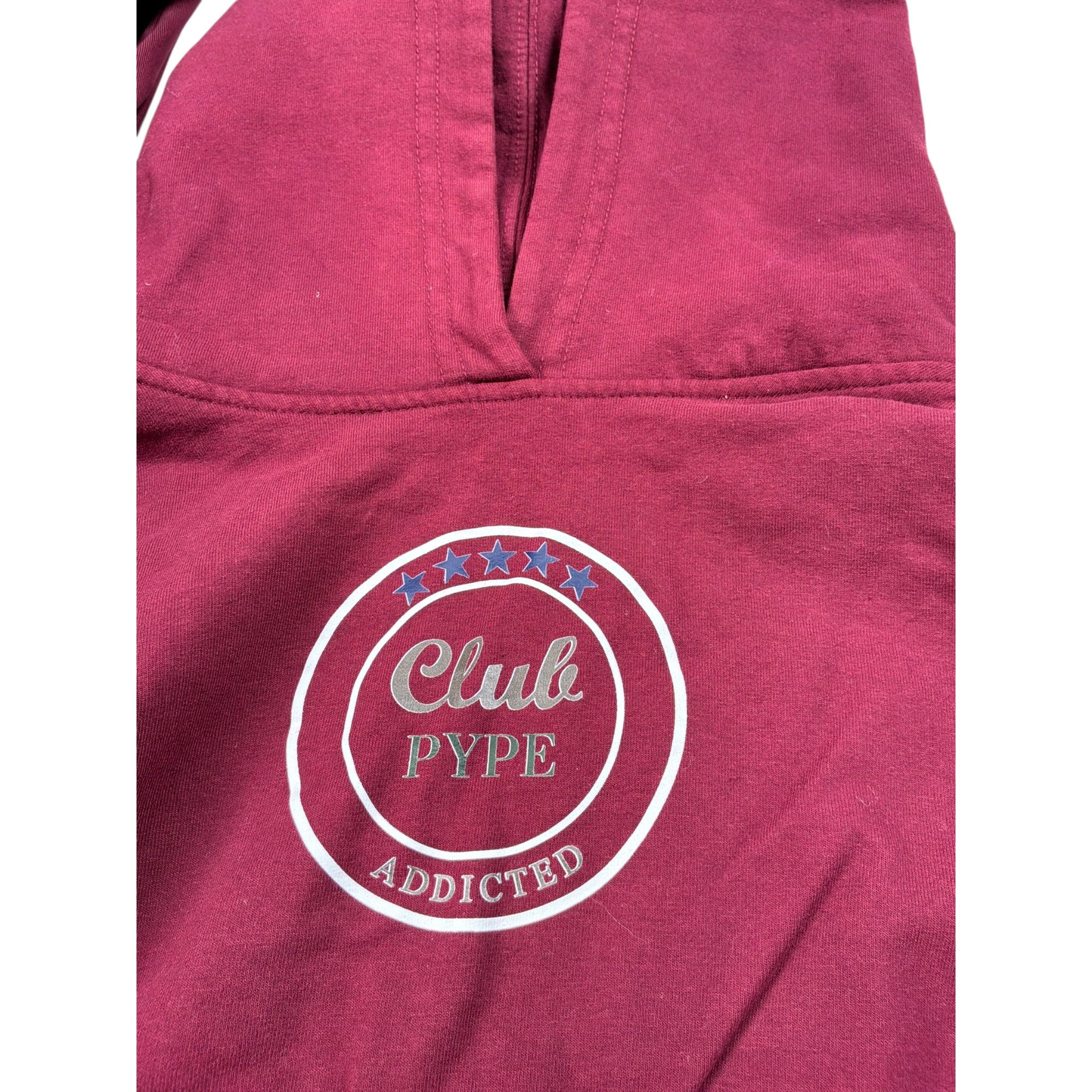 Pype Felpa tinta unita con Cappuccio E Stampa Bordeaux per Bambina SNFR BORDEAUX PYPE 