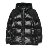 Pyrenex Giubbino tinta unita con Zip E Cappuccio Nero per Bambina CFU052400208 NERO PYRENEX 