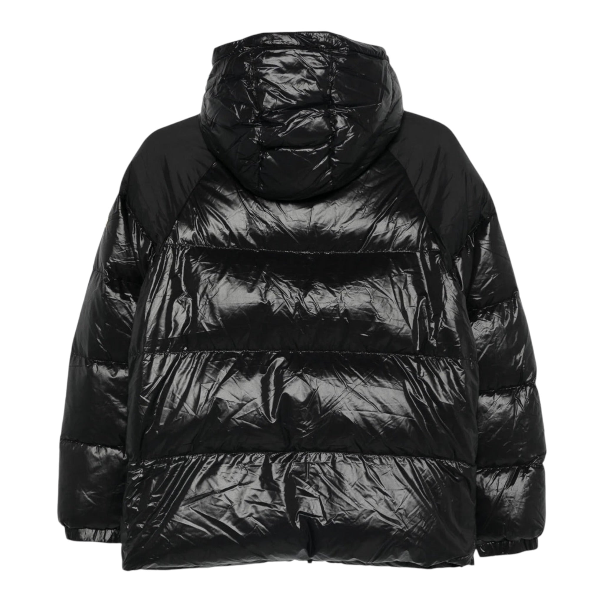 Pyrenex Giubbino tinta unita con Zip E Cappuccio Nero per Bambina CFU052400208 NERO PYRENEX 