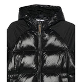 Pyrenex Giubbino tinta unita con Zip E Cappuccio Nero per Bambina CFU052400208 NERO PYRENEX 