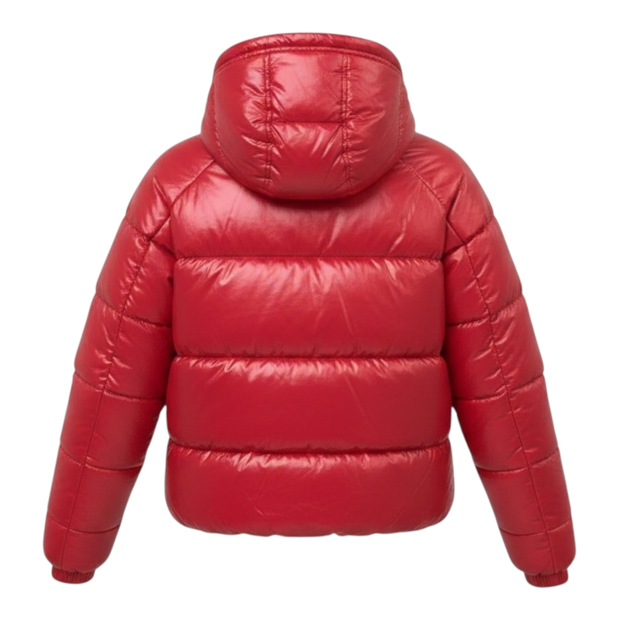 Pyrenex Giubbino tinta unita con Zip E Cappuccio Rosso per Bambino HKW002P ROSSO PYRENEX 