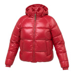 Pyrenex Giubbino tinta unita con Zip E Cappuccio Rosso per Bambino HKW002P ROSSO PYRENEX 