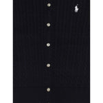 Ralph Lauren Cardigan tinta unita con Logo Blu per Neonato 312543047011 BLU RALPH LAUREN 