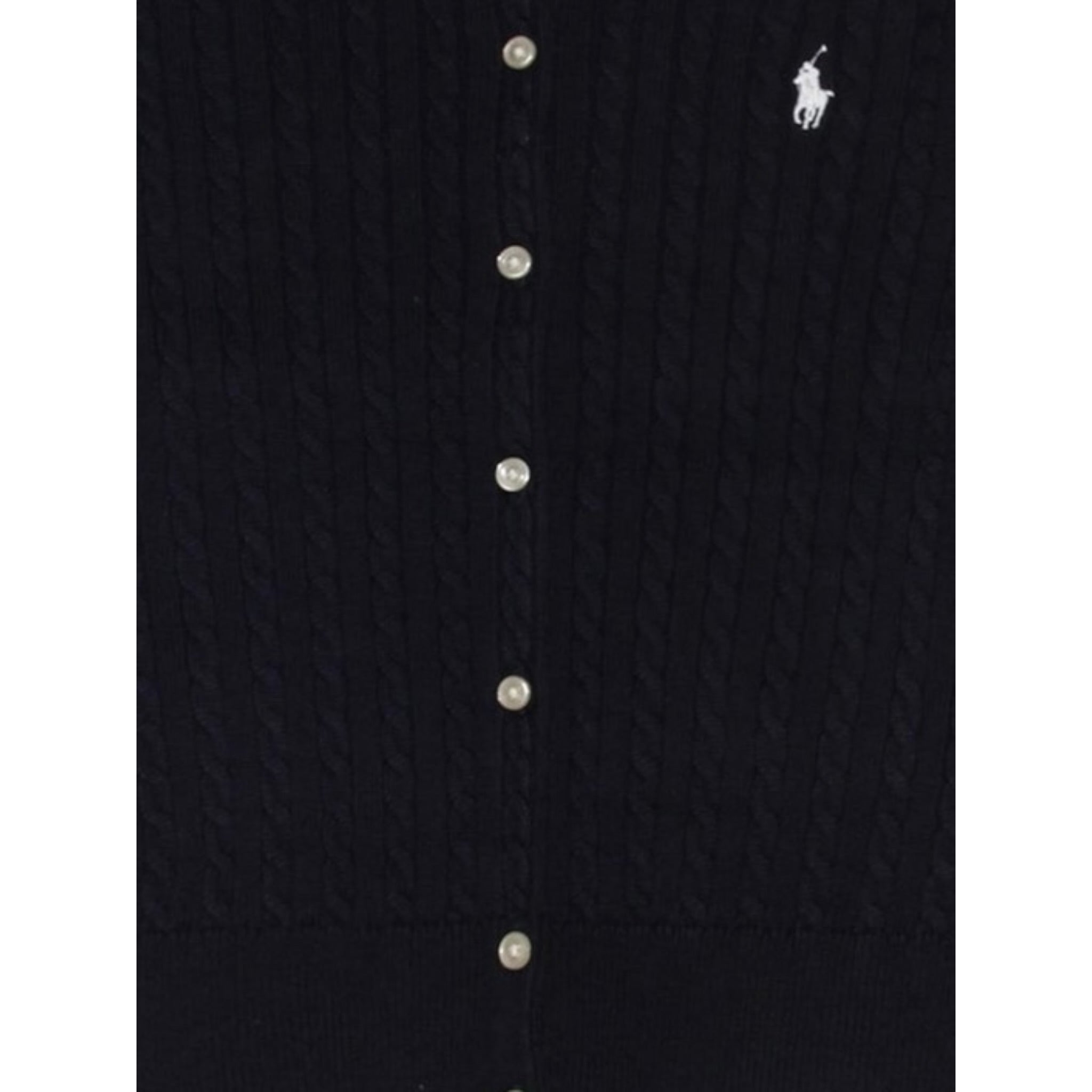 Ralph Lauren Cardigan tinta unita con Logo Blu per Neonato 312543047011 BLU RALPH LAUREN 