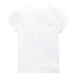 Ralph Lauren T-Shirt tinta unita con Logo Bianco per Bambina 312833549064 BIANCO RALPH LAUREN 