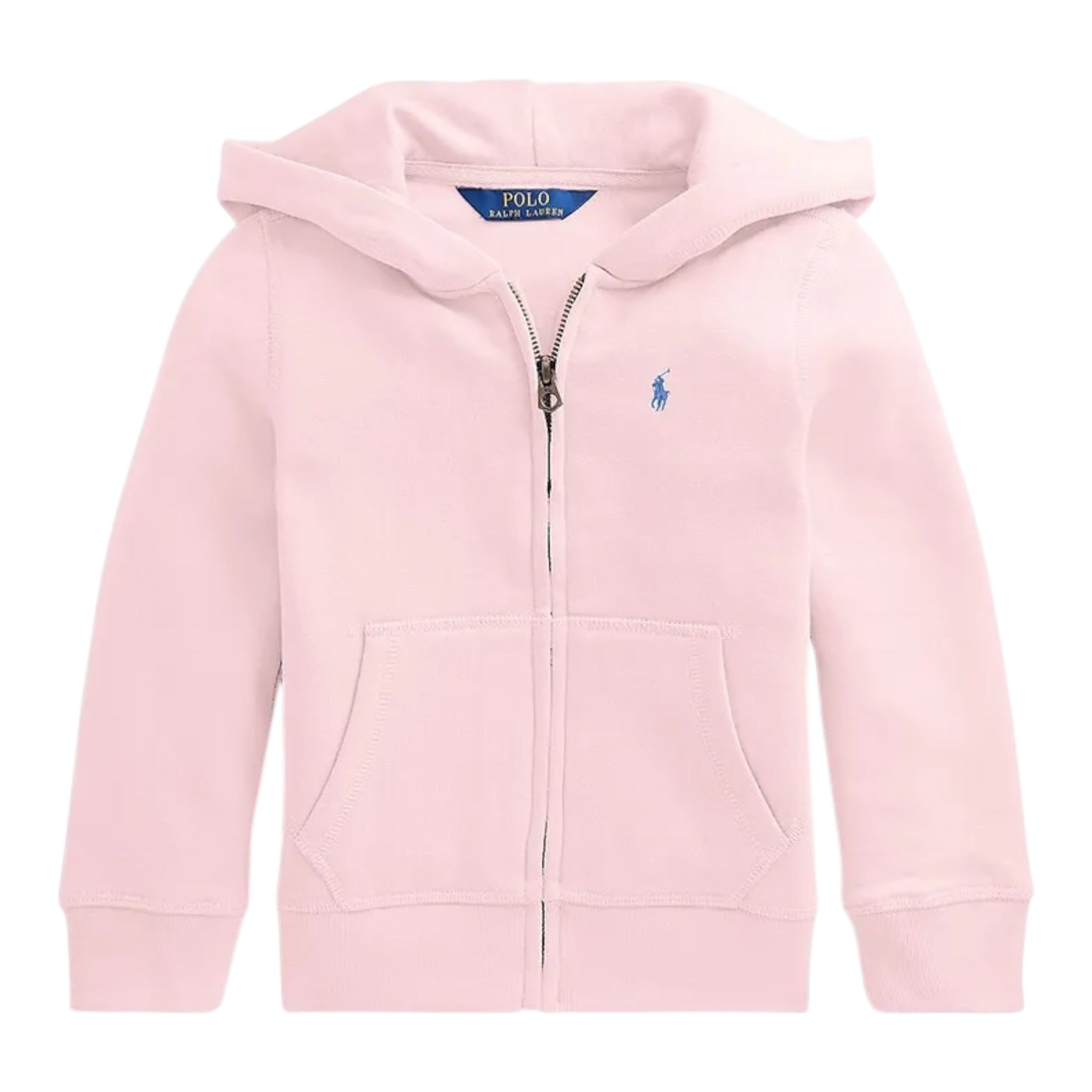 Ralph Lauren Felpa tinta unita con Zip E Cappuccio Rosa per Bambina 312833560028 ROSA RALPH LAUREN 