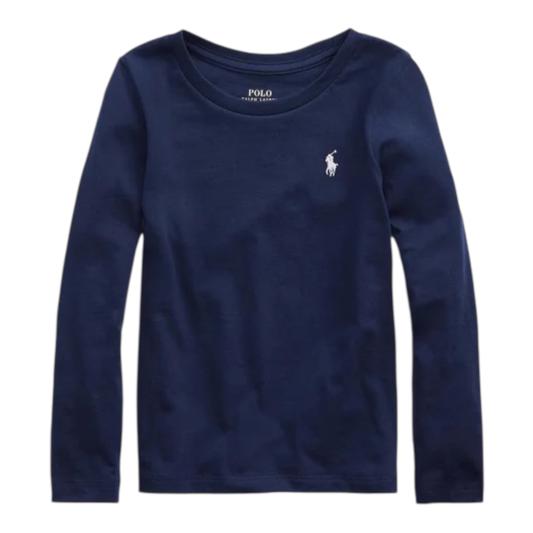 Ralph Lauren Shirt tinta unita con Logo Blu per Bambino 312841122029 BLU RALPH LAUREN 
