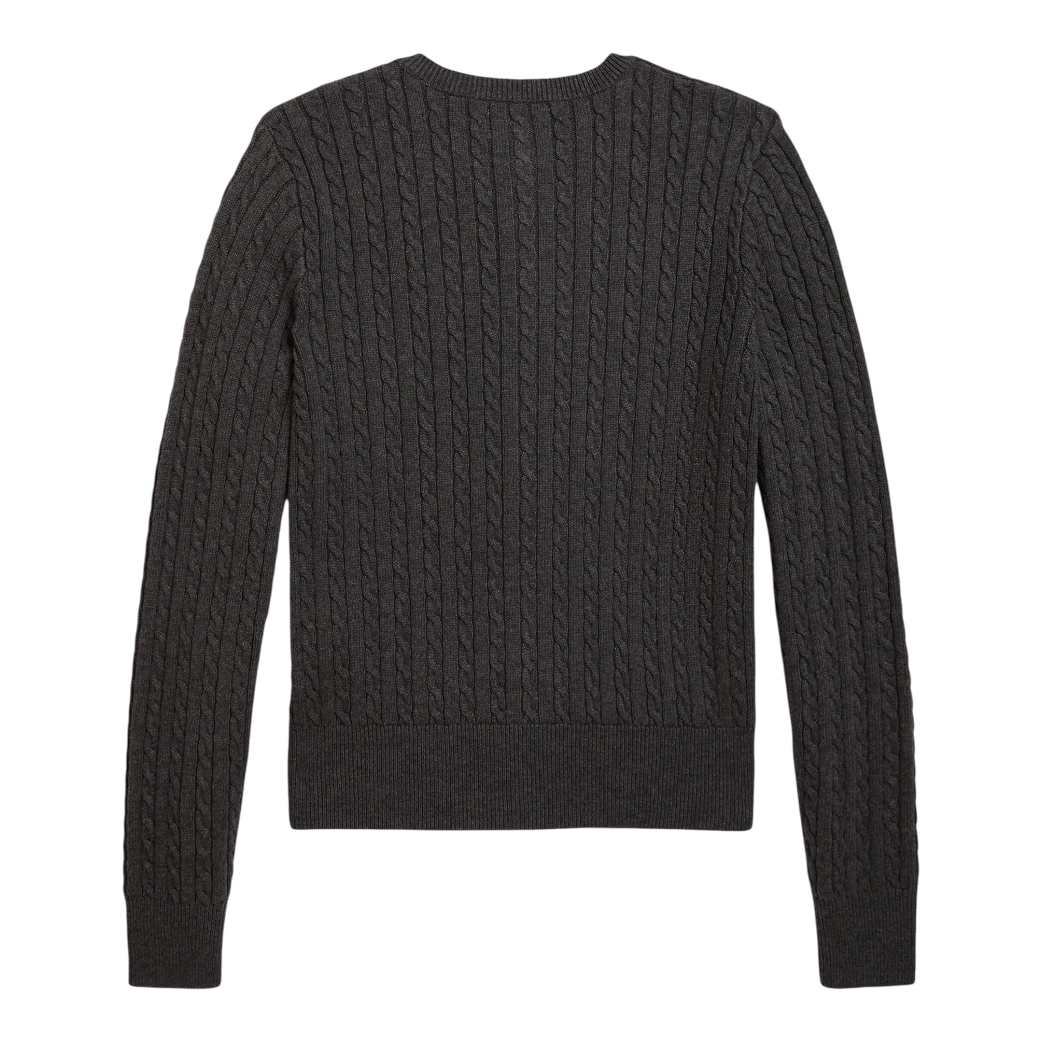 Ralph Lauren Cardigan tinta unita con Ricami Grigio per Bambina 313543047080 GRIIGO RALPH LAUREN 