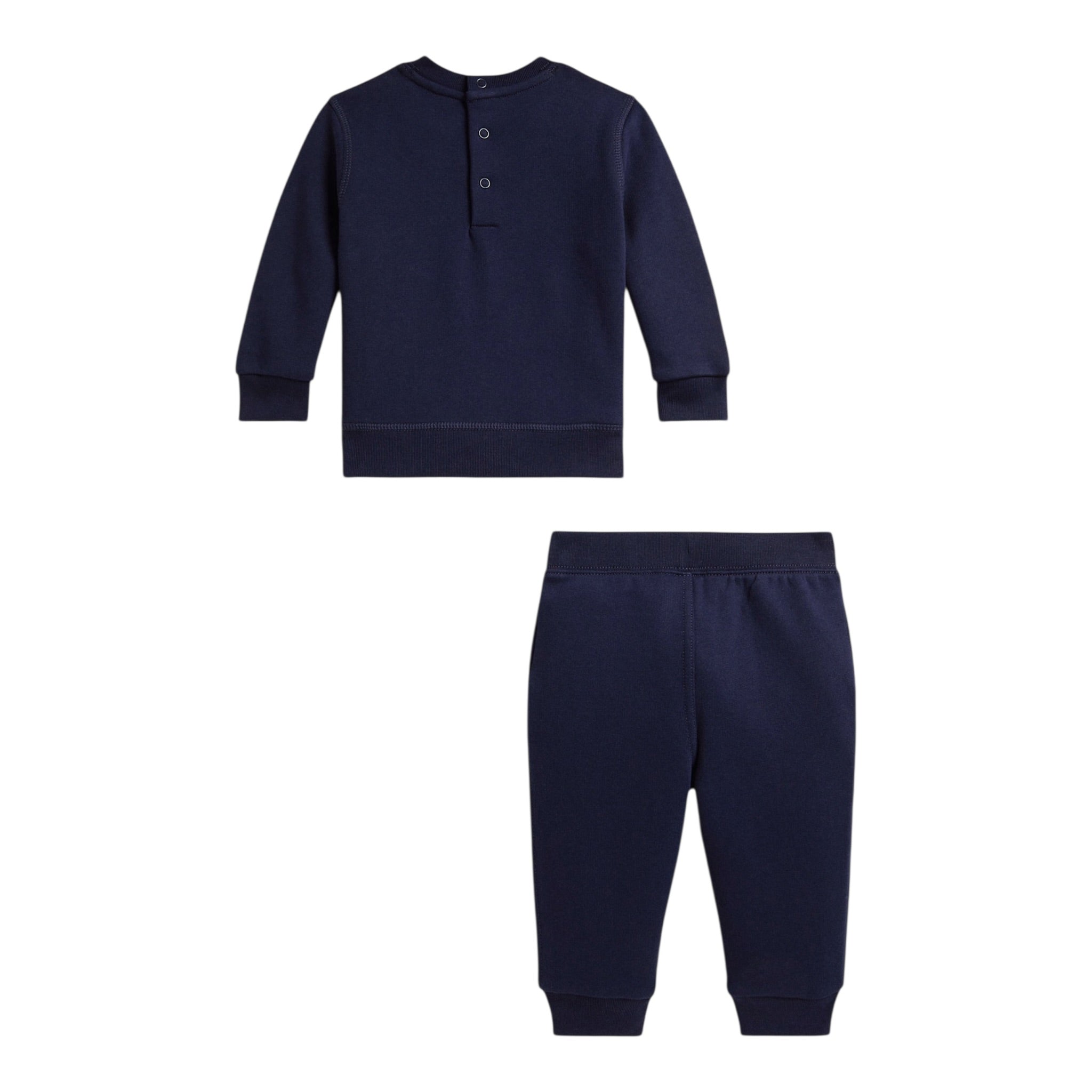 Ralph Lauren Completo 2 Pezzi Felpa-Pantalone tinta unita Blu per Neonato 320A96102002 BLU RALPH LAUREN 