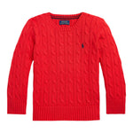 Ralph Lauren Maglia Girocollo tinta unita con Logo Rosso per Bambino 322702674043 ROSSO RALPH LAUREN 