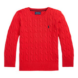 Ralph Lauren Maglia Girocollo tinta unita con Logo Rosso per Bambino 322702674043 ROSSO RALPH LAUREN 