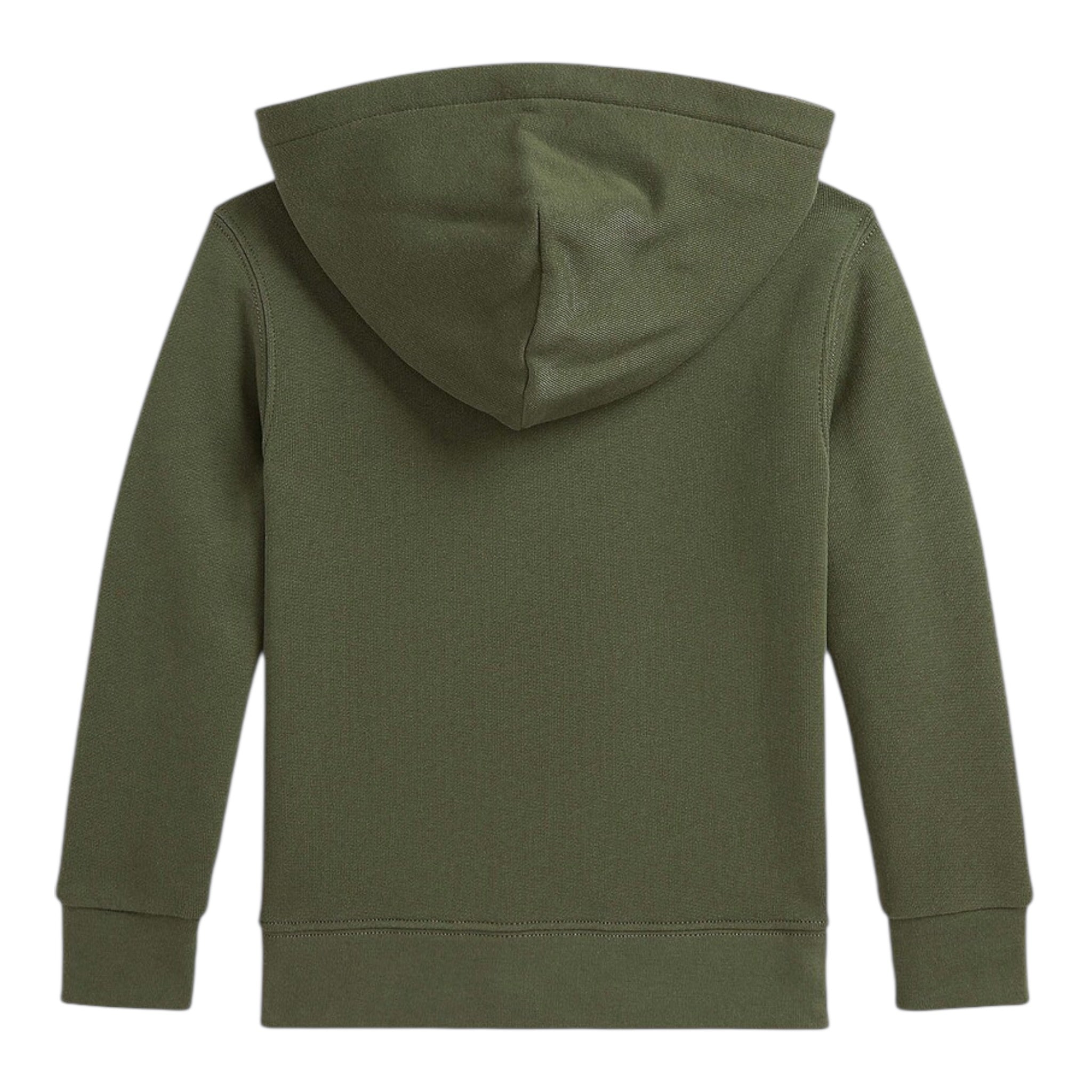 Ralph Lauren Felpa tinta unita con Zip E Cappuccio Verde per Neonato 322799360053 VERDE RALPH LAUREN 