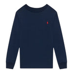 Ralph Lauren Shirt tinta unita con Logo Blu per Bambino 322843804002 BLU RALPH LAUREN 