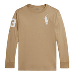 Ralph Lauren Shirt tinta unita con Logo Beige per Neonato 322853891023N BEIGE RALPH LAUREN 