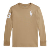 Ralph Lauren Shirt tinta unita con Logo Beige per Neonato 322853891023N BEIGE RALPH LAUREN 