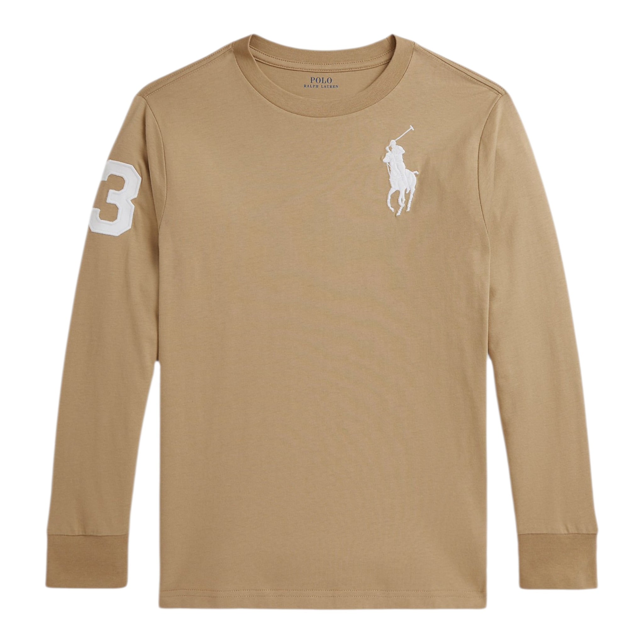 Ralph Lauren Shirt tinta unita con Logo Beige per Neonato 322853891023N BEIGE RALPH LAUREN 