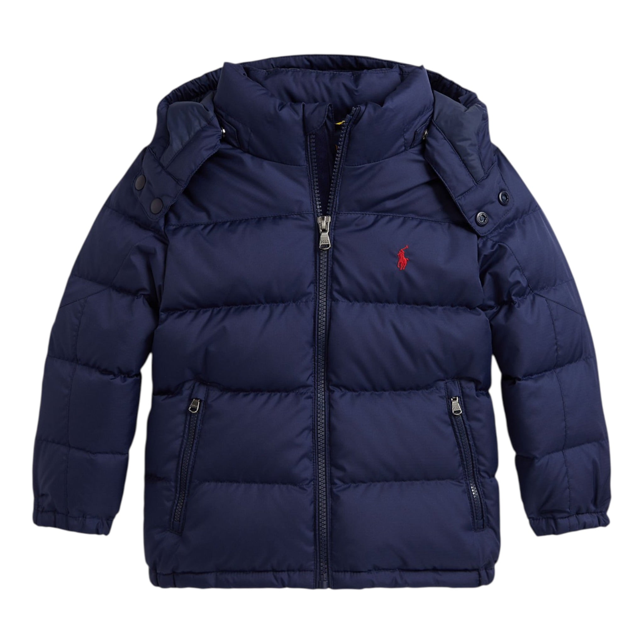 Ralph Lauren Giubbino tinta unita con Cappuccio Blu per Bambino 322969861002 BLU RALPH LAUREN 