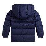Ralph Lauren Giubbino tinta unita con Cappuccio Blu per Bambino 322969861002 BLU RALPH LAUREN 