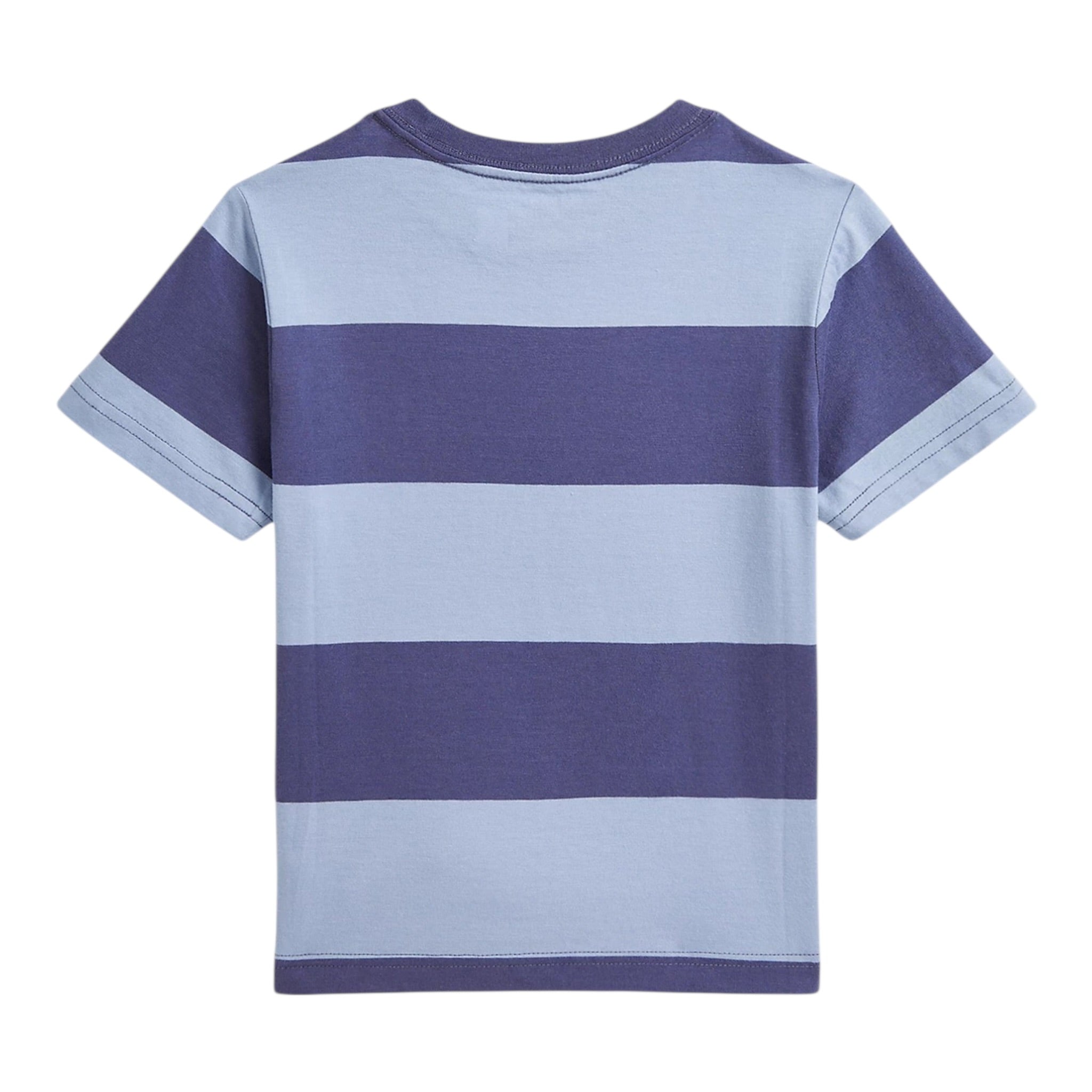 Ralph Lauren T-Shirt tinta unita con Fantasia A Righe Azzurro per Bambino 322971158001 AZZURRO RALPH LAUREN 