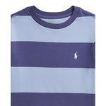 Ralph Lauren T-Shirt tinta unita con Fantasia A Righe Azzurro per Bambino 322971158001 AZZURRO RALPH LAUREN 