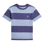 Ralph Lauren T-Shirt tinta unita con Fantasia A Righe Azzurro per Neonato 322971158001N AZZURRO RALPH LAUREN 