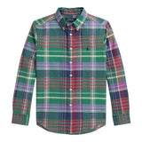 Ralph Lauren Camicia tinta unita con Fantasia A Quadri Verde per Neonato 322979315001N VERDE RALPH LAUREN 