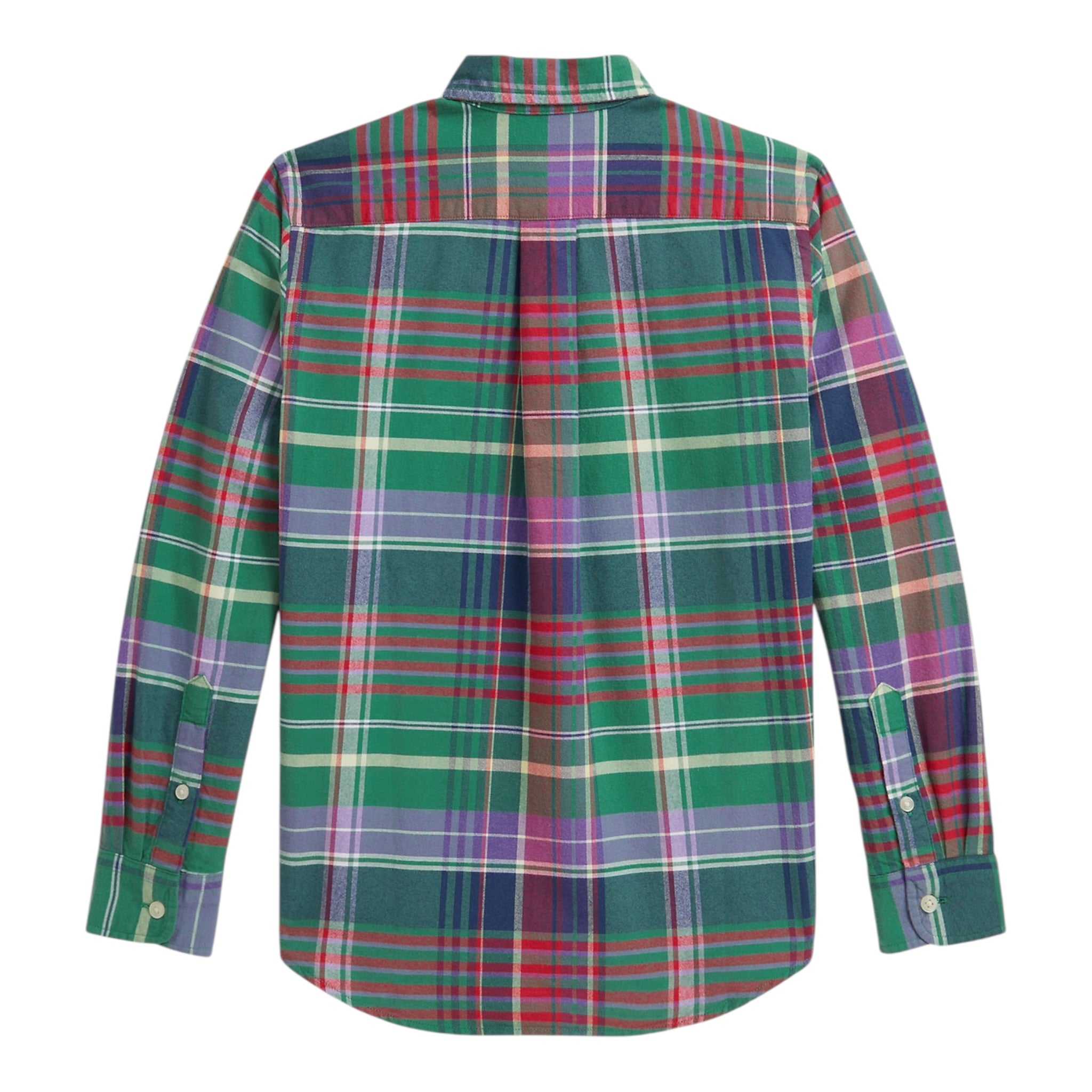 Ralph Lauren Camicia tinta unita con Fantasia A Quadri Verde per Neonato 322979315001N VERDE RALPH LAUREN 