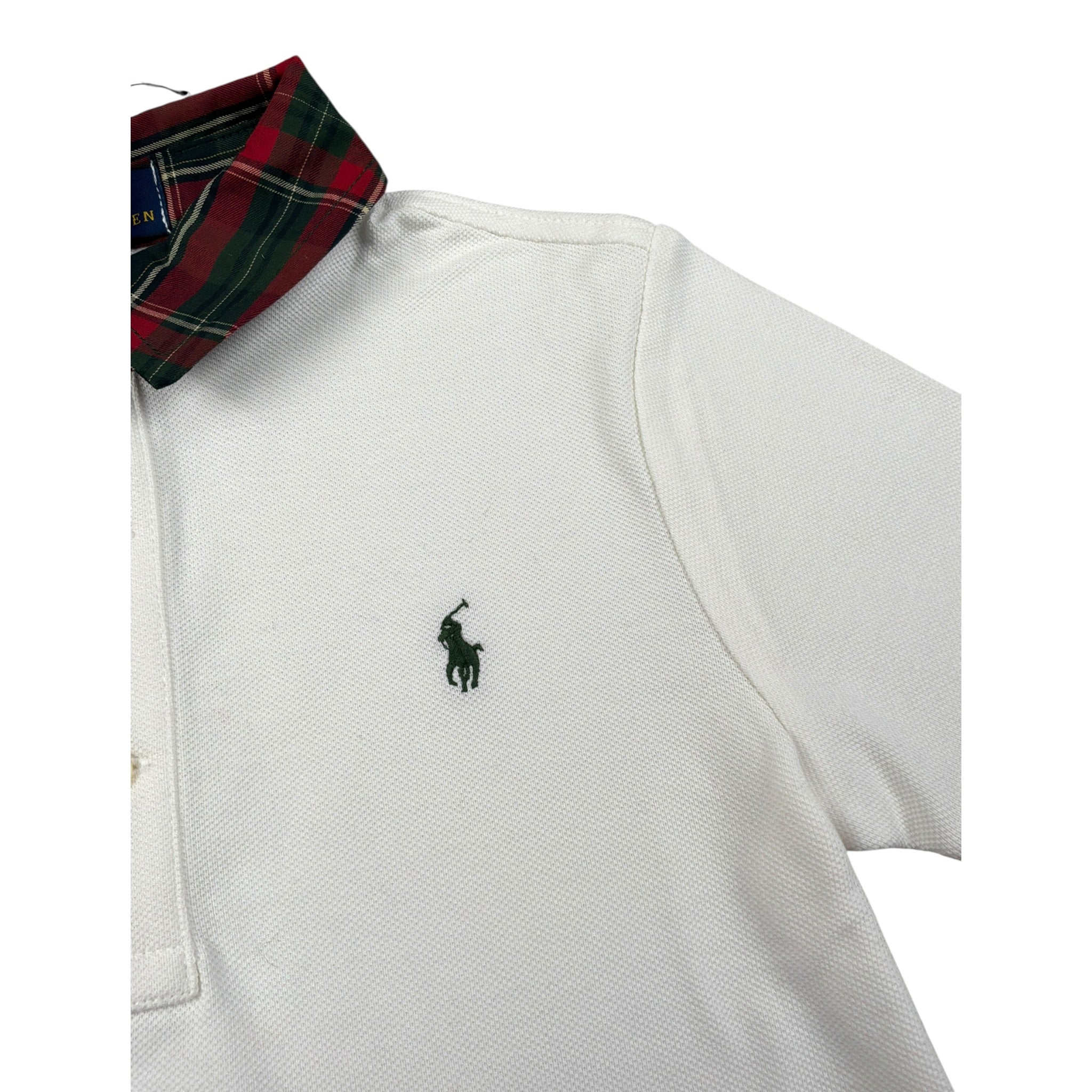 Ralph Lauren Polo Mezza Manica tinta unita con Colletto Bianco per Neonato 322981300001 BIANCO RALPH LAUREN 