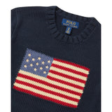 Ralph Lauren Maglia tinta unita con Stampa Blu per Bambino 323668285001 BLU RALPH LAUREN 