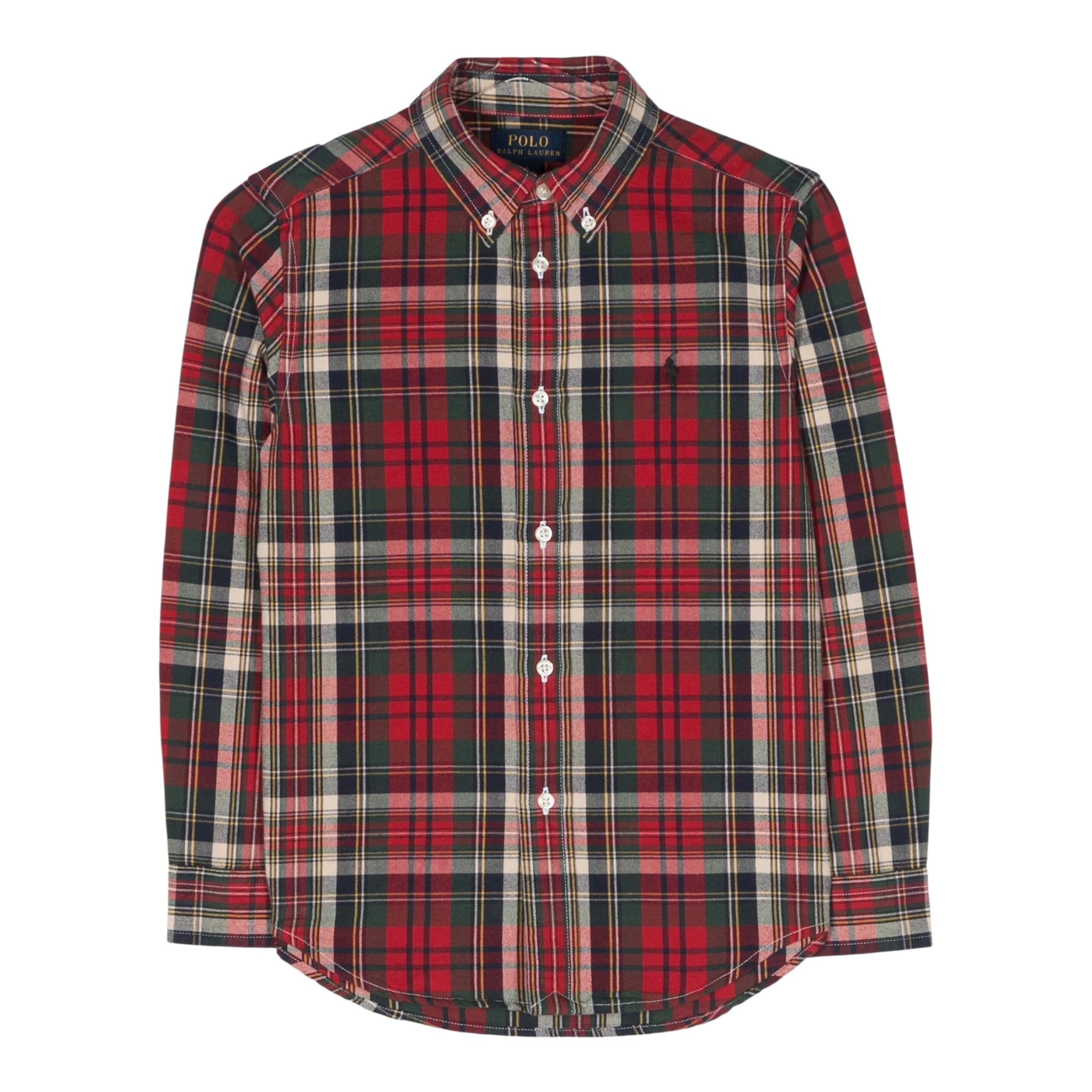 Ralph Lauren Camicia Manica Lunga Stampa Fantasia Rosso per Bambino 323918247001 ROSSO RALPH LAUREN 
