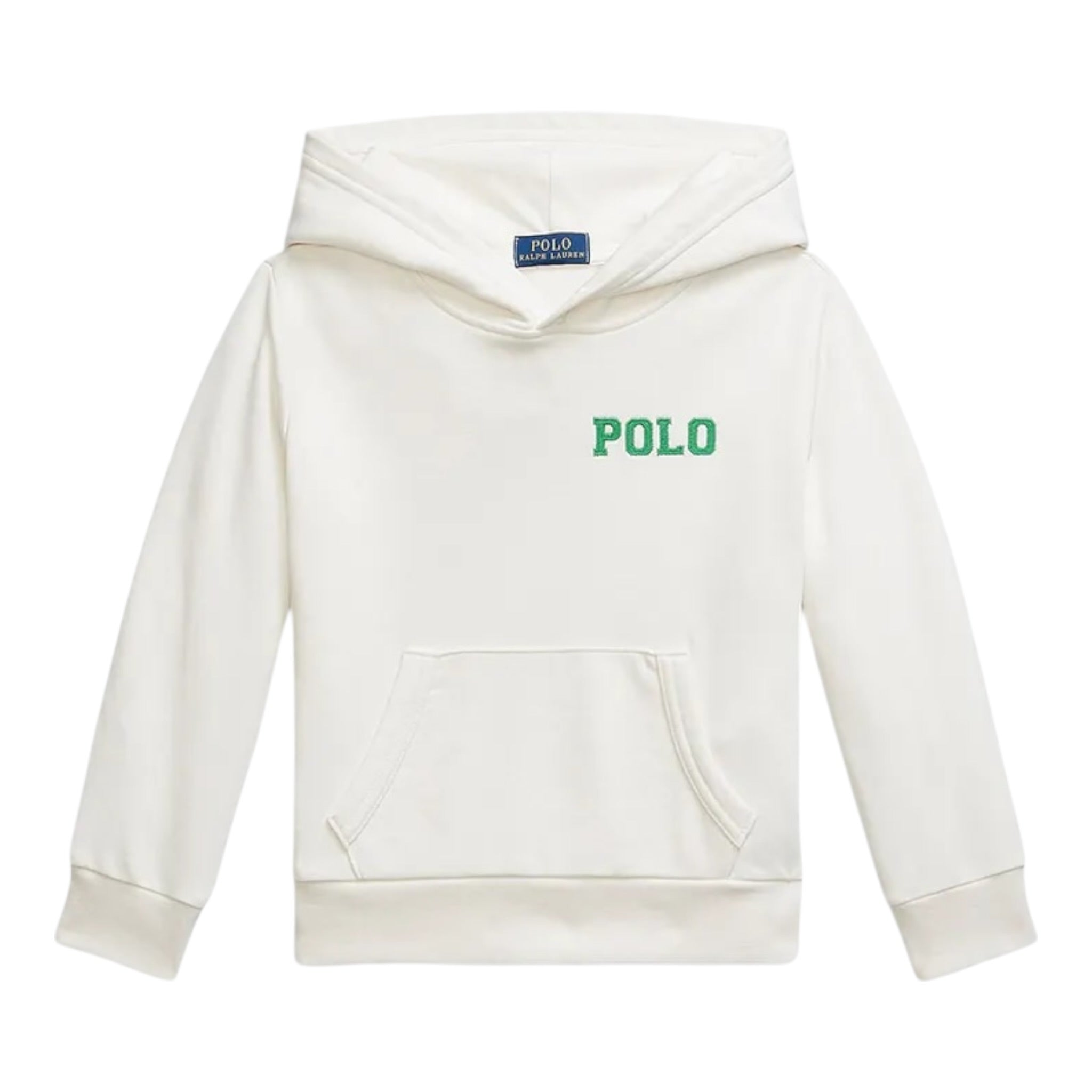 Ralph Lauren Felpa tinta unita con Cappuccio Bianco per Neonato 323977424001N BIANCO RALPH LAUREN 