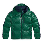 Ralph Lauren Giubbino Bicolore con Zip E Cappuccio Verde per Bambino 323978456002 VERDE RALPH LAUREN 