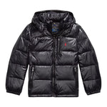 Ralph Lauren Giubbino tinta unita con Zip E Cappuccio Nero per Bambino 323978459001 NERO RALPH LAUREN 