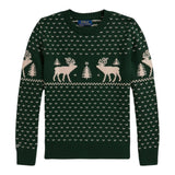 Ralph Lauren Maglia Girocollo tinta unita Ocn Ricami Verde per Bambino 323981052001 VERDE RALPH LAUREN 