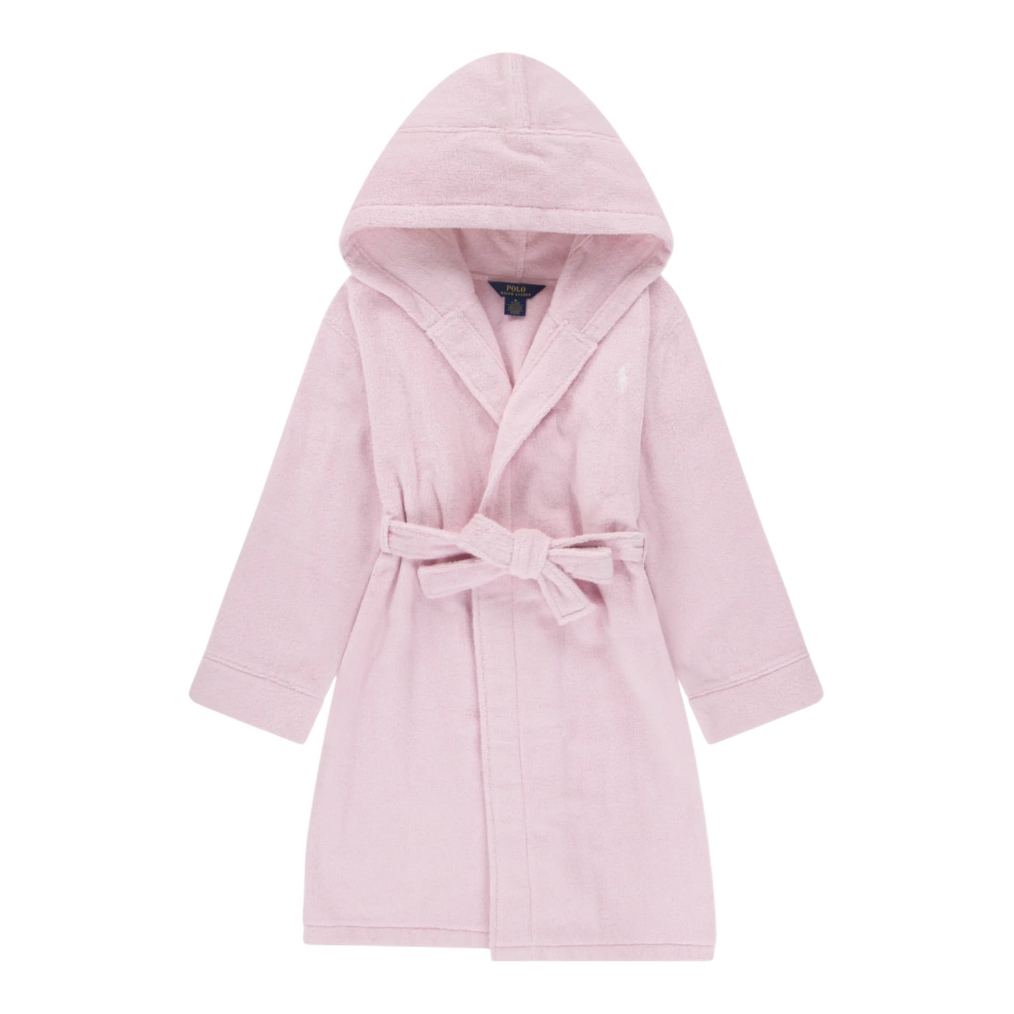 Ralph Lauren Accappatoio tinta unita con Cappuccio Rosa per Bambina 4P0188 ROSA RALPH LAUREN 