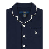 Ralph Lauren Pigiama 2 Pezzi Camicia-Short tinta unita Blu per Bambina 4P0241 BLU RALPH LAUREN 