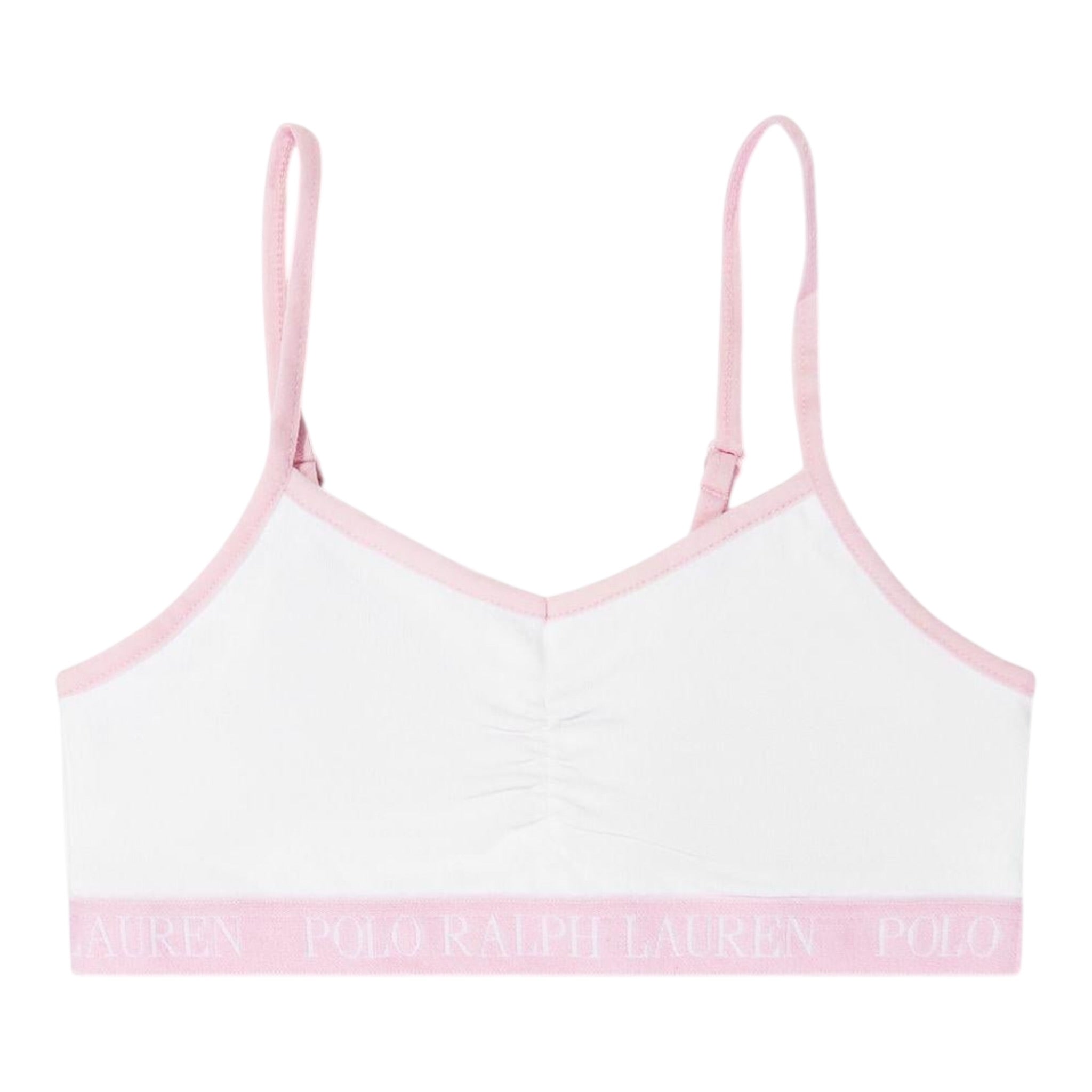 Ralph Lauren Set 2Pz Top Bicolore Bianco/Rosa per Bambina 4P5017 BIANCO/ROSA RALPH LAUREN 