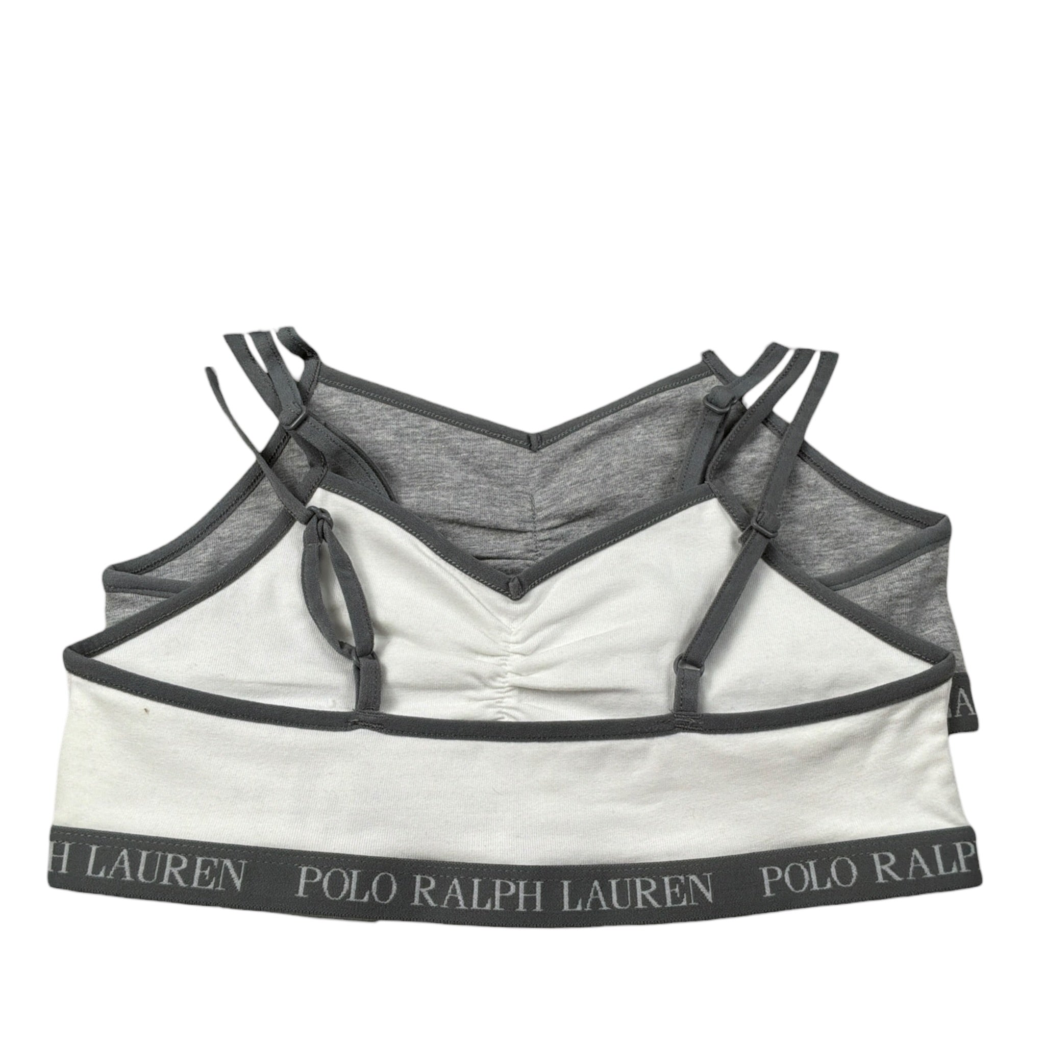 Ralph Lauren Set 2Pz Top Bicolore Bianco/Grigio per Bambina 4P5017X BIANCO/GRIGIO RALPH LAUREN 