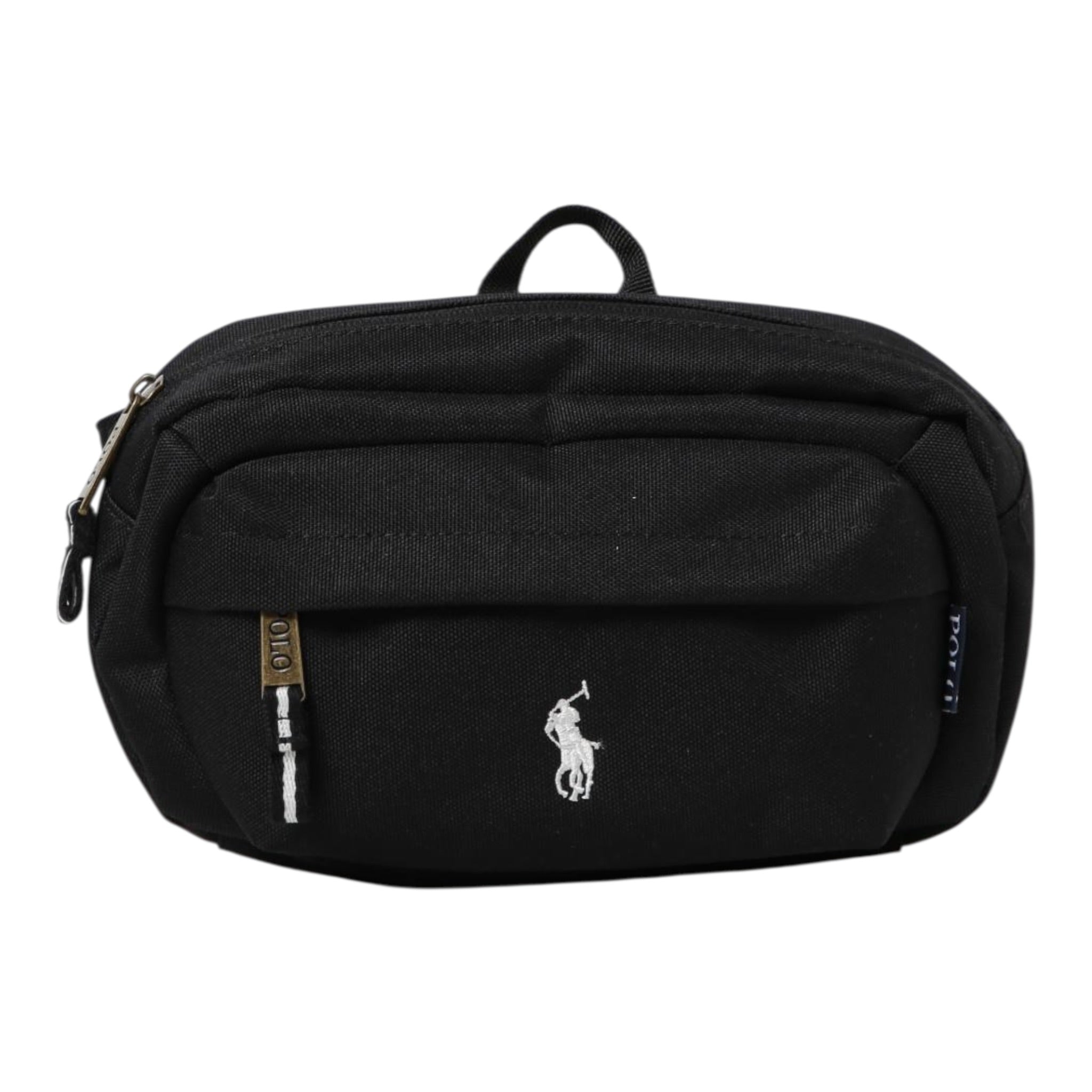 Ralph Lauren Marsupio tinta unita con Logo Nero per Bambino 9AR012 NERO RALPH LAUREN 