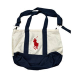 Ralph Lauren Borsa tinta unita con Logo Panna/Blu per Bambina 9AR023 PANNA/BLU RALPH LAUREN 