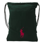 Ralph Lauren Sacca Zaino tinta unita con Logo Verde per Bambino 9AR029 VERDE RALPH LAUREN 