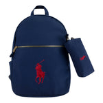 Ralph Lauren Zaino tinta unita con Logo Blu per Bambino 9AR071 BLU RALPH LAUREN 