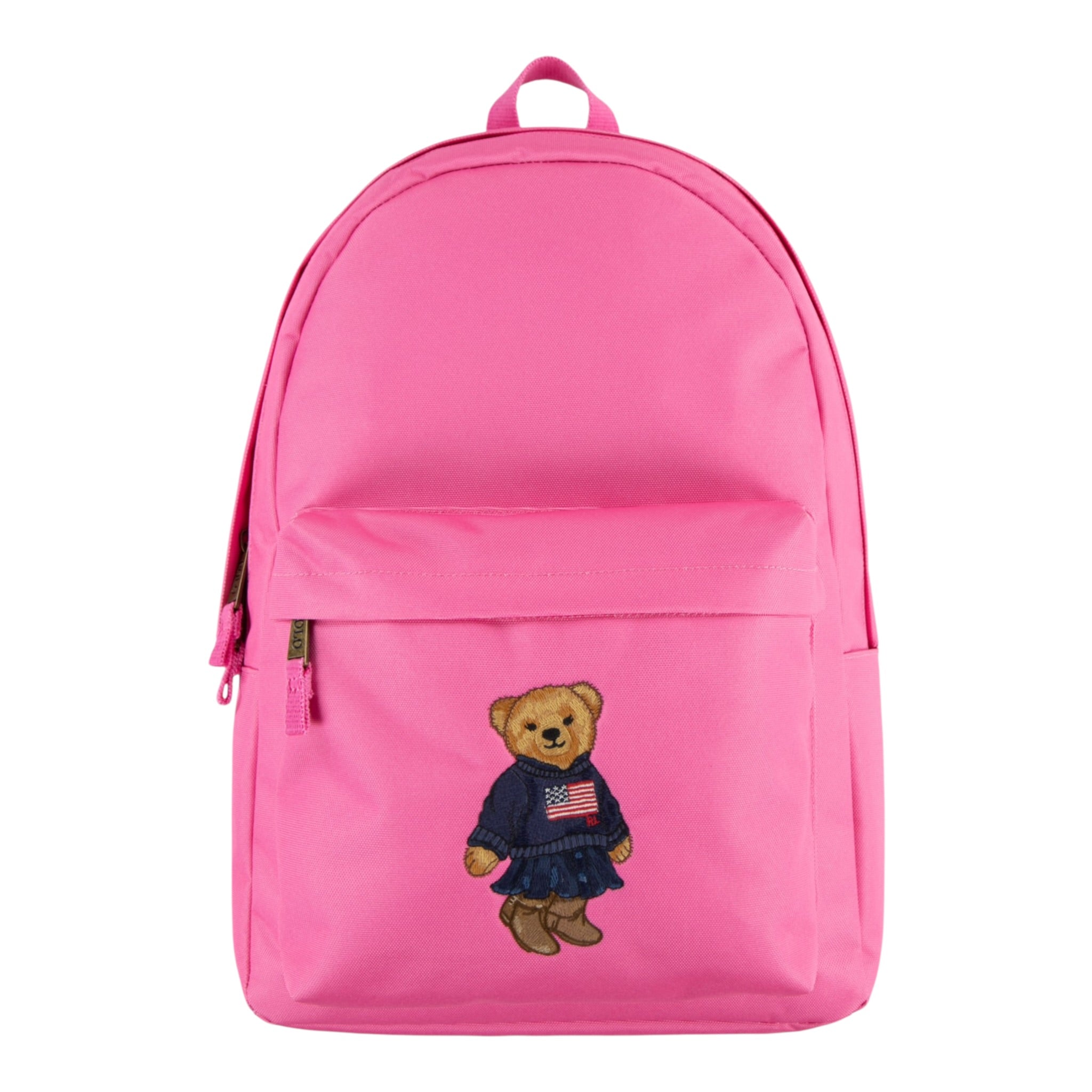 Ralph Lauren Zaino tinta unita con Logo Rosa per Bambina 9AR149 ROSA RALPH LAUREN 