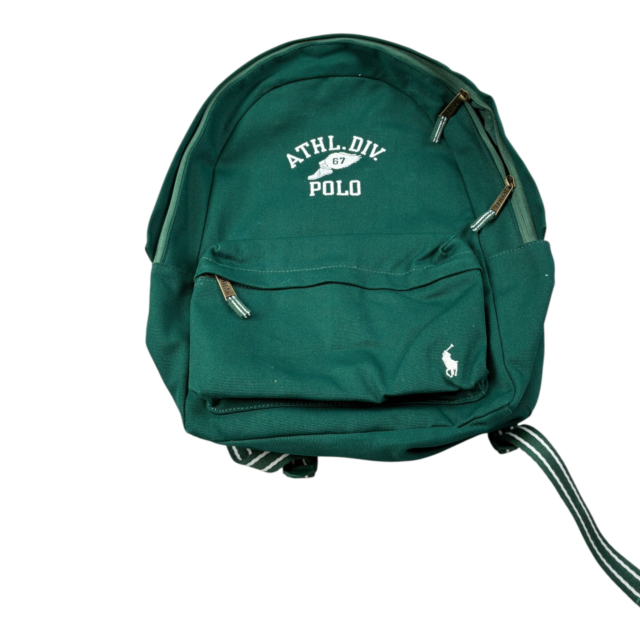 Ralph Lauren Zaino tinta unita con Logo Verde per Bambino 9AR195 VERDE RALPH LAUREN 