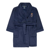 Ralph Lauren Accappatoio tinta unita con Cappuccio Blu per Bambino 9P0042 BLU RALPH LAUREN 