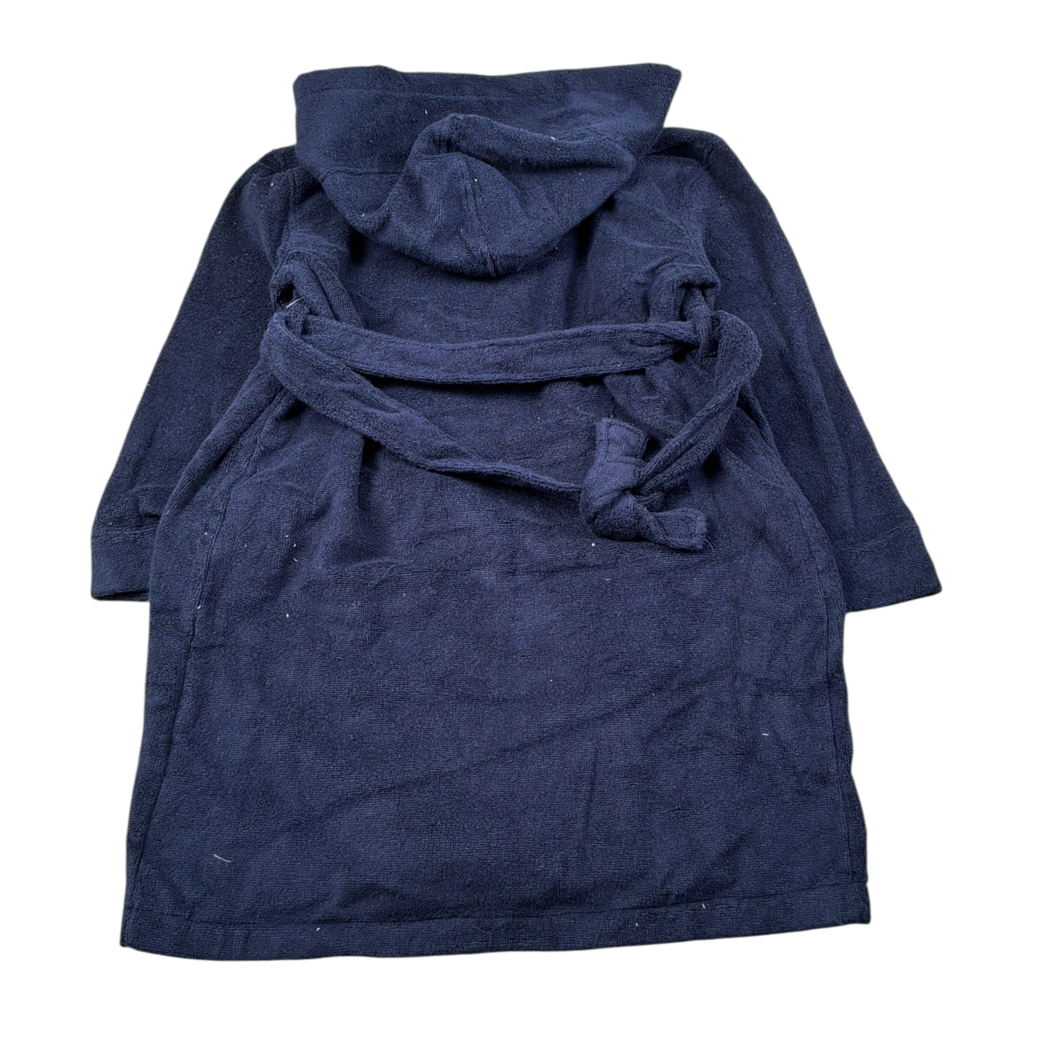 Ralph Lauren Accappatoio tinta unita con Cappuccio Blu per Bambino 9P0188 BLU RALPH LAUREN 