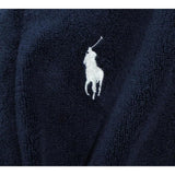 Ralph Lauren Accappatoio tinta unita con Cappuccio Blu per Bambino 9P0188 BLU RALPH LAUREN 