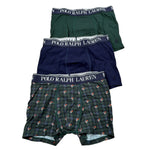 Ralph Lauren Set 3 Pezzi Boxer Bicolore Blu/Verde per Bambino 9P50015 BLU/VERDE RALPH LAUREN 