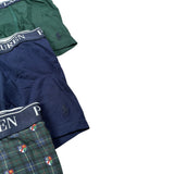 Ralph Lauren Set 3 Pezzi Boxer Bicolore Blu/Verde per Bambino 9P50015 BLU/VERDE RALPH LAUREN 