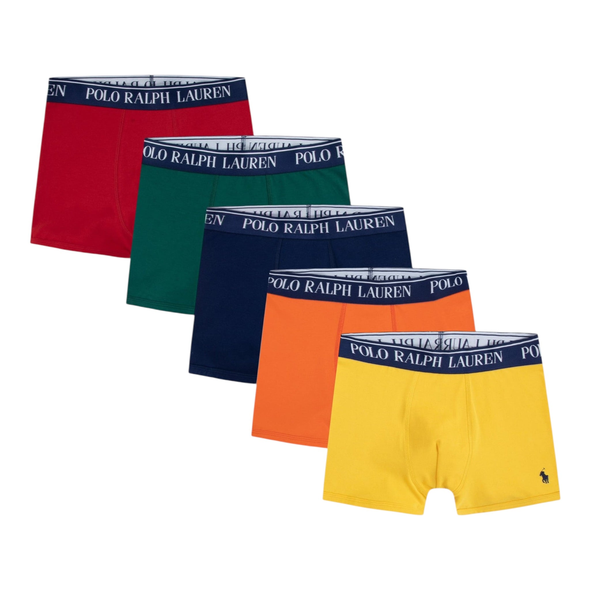 Ralph Lauren Set 5 Pezzi Boxer tinta unita Multicolor per Bambino 9P5014 MULTICOLOR RALPH LAUREN 